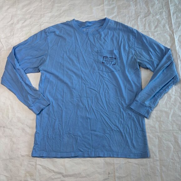 Southern Marsh Blue Long Sleeve T Shirt Mens Size Large Duck Casual Tee - Picture 1 of 6